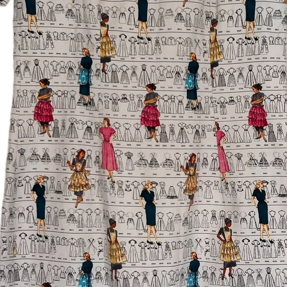 Vintage tailor made dress maker print, size 10 - Picture 3 of 3